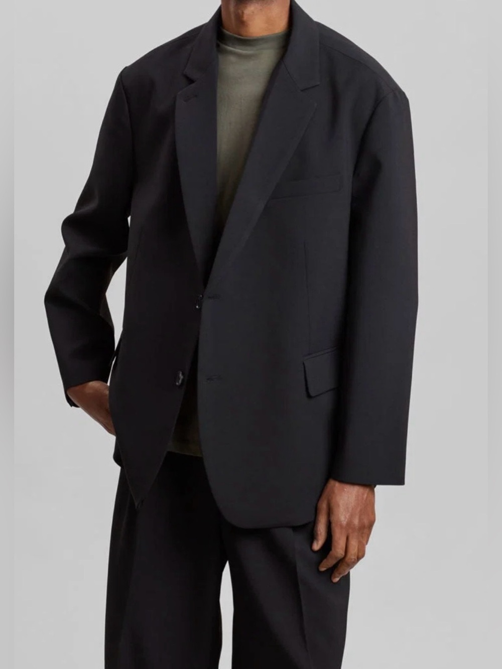 The Frankie Shop Black Oversized BEO Blazer Size XL - Picture 1 of 15